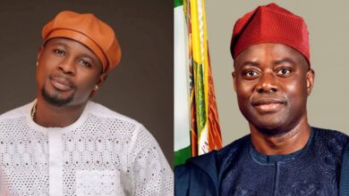 Kamo’s playful moment with Seyi Makinde stirs reactions online