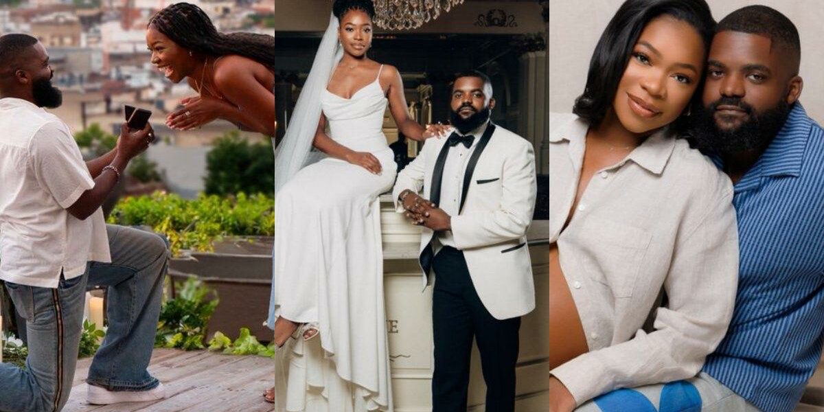 Dated, engaged, married and expecting twin boys in less than 12 months - Lady boasts