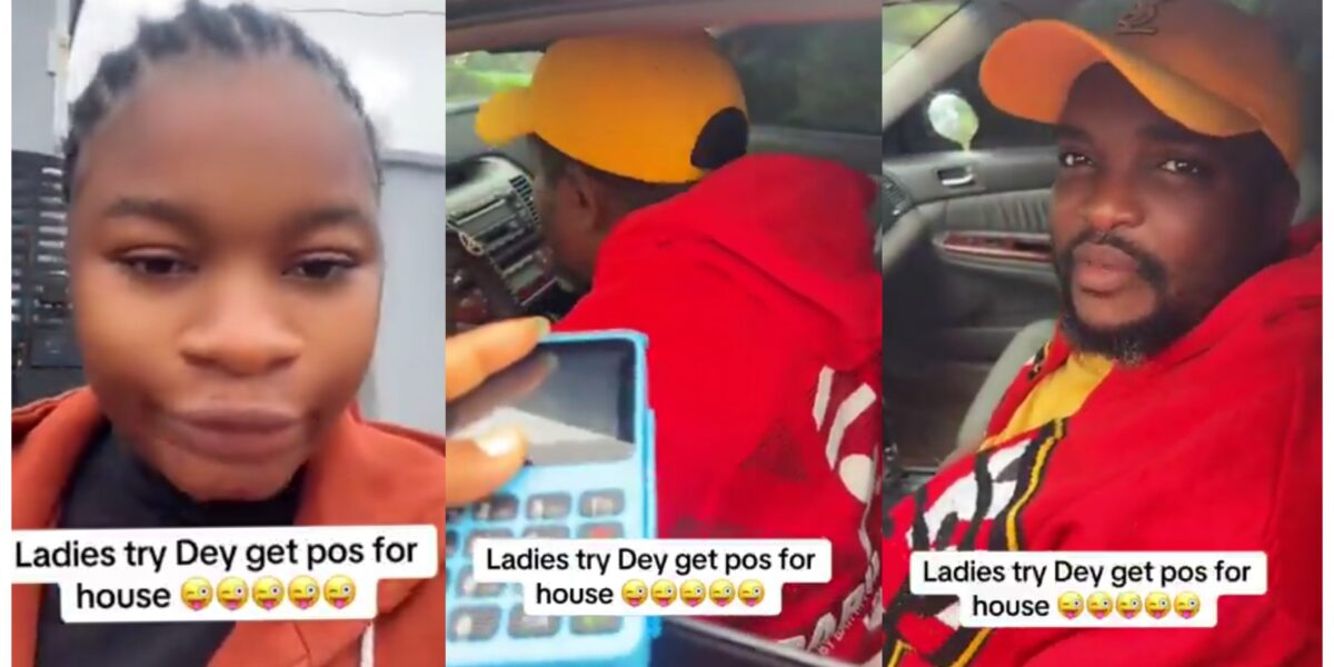 Lady advises women after using her POS machine to collect feeding money from her husband