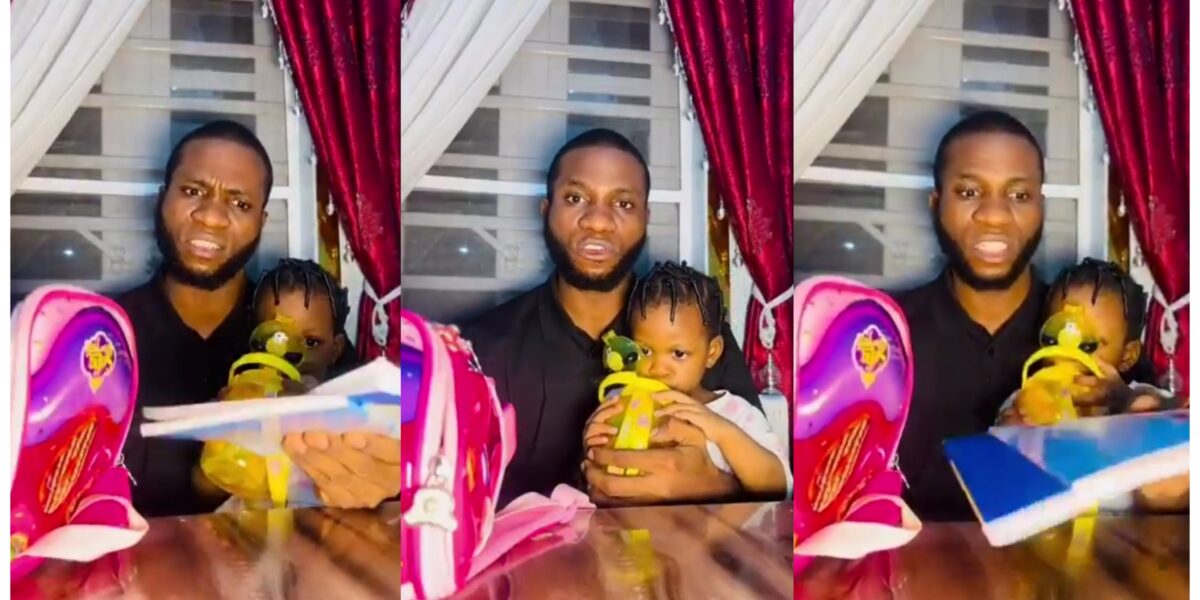 Man upset as school gives his 2-year-old daughter an assignment