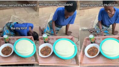 Check out how a lady served her husband food that got people talking