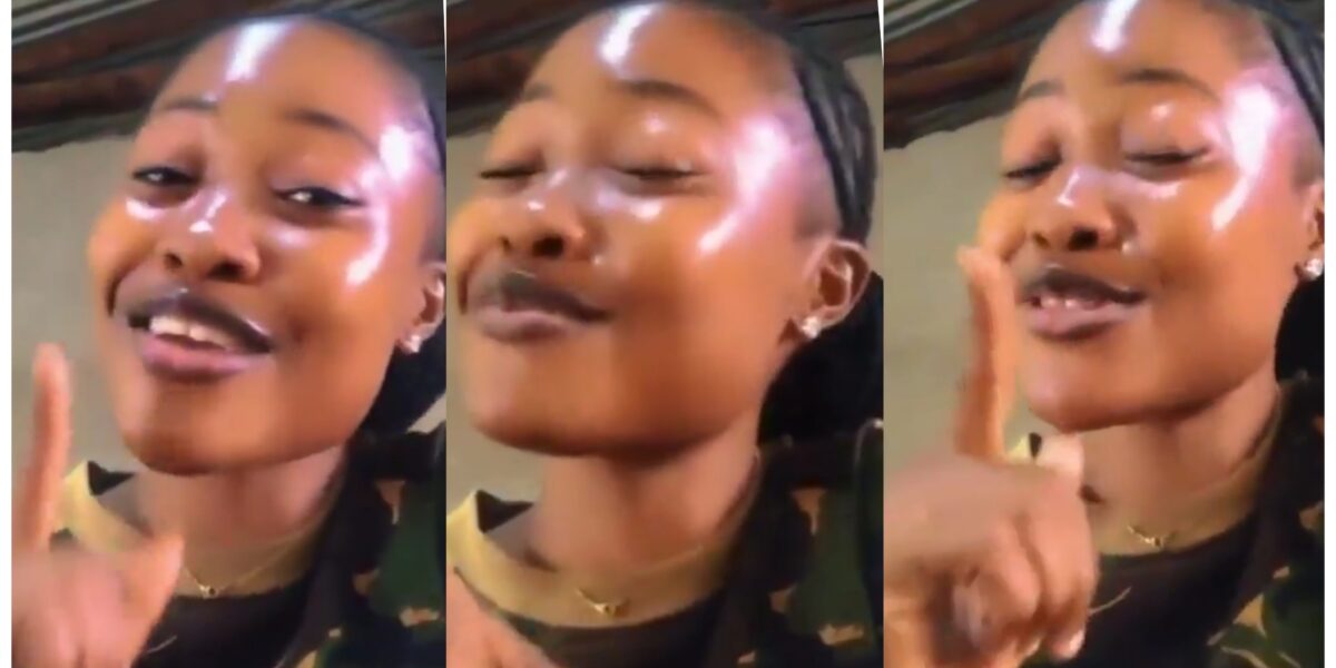 If I give you an order, you must obey, keep your qualification - Female soldier boasts