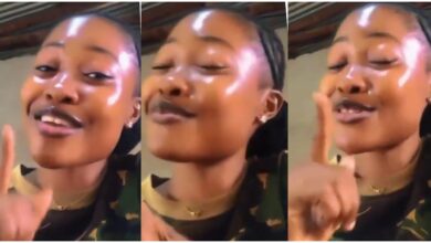 If I give you an order, you must obey, keep your qualification - Female soldier boasts