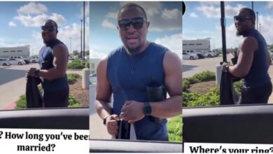 Wife tests her husband on the street but how it ended is shocking