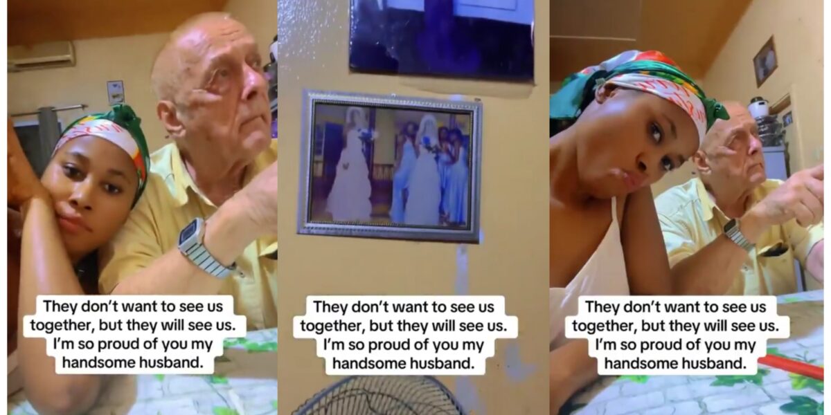 Lady shares video of his husband, says they don't want to see us together