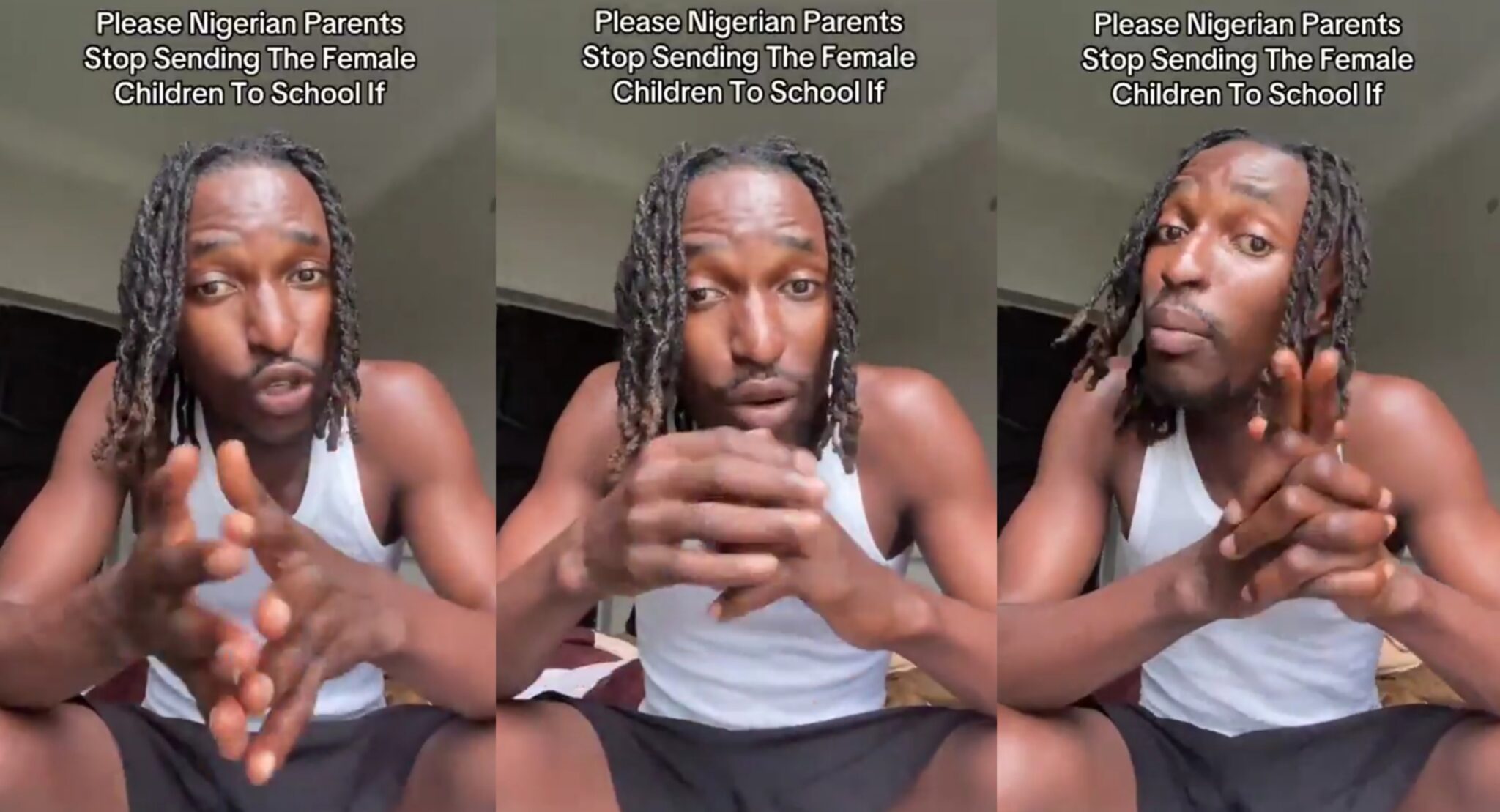 Stop sending your female children to school – Man tells parents