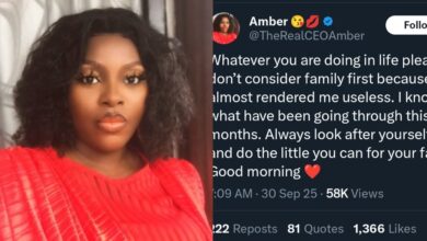 Don’t put family first in your life, mine almost rendered me useless – Lady