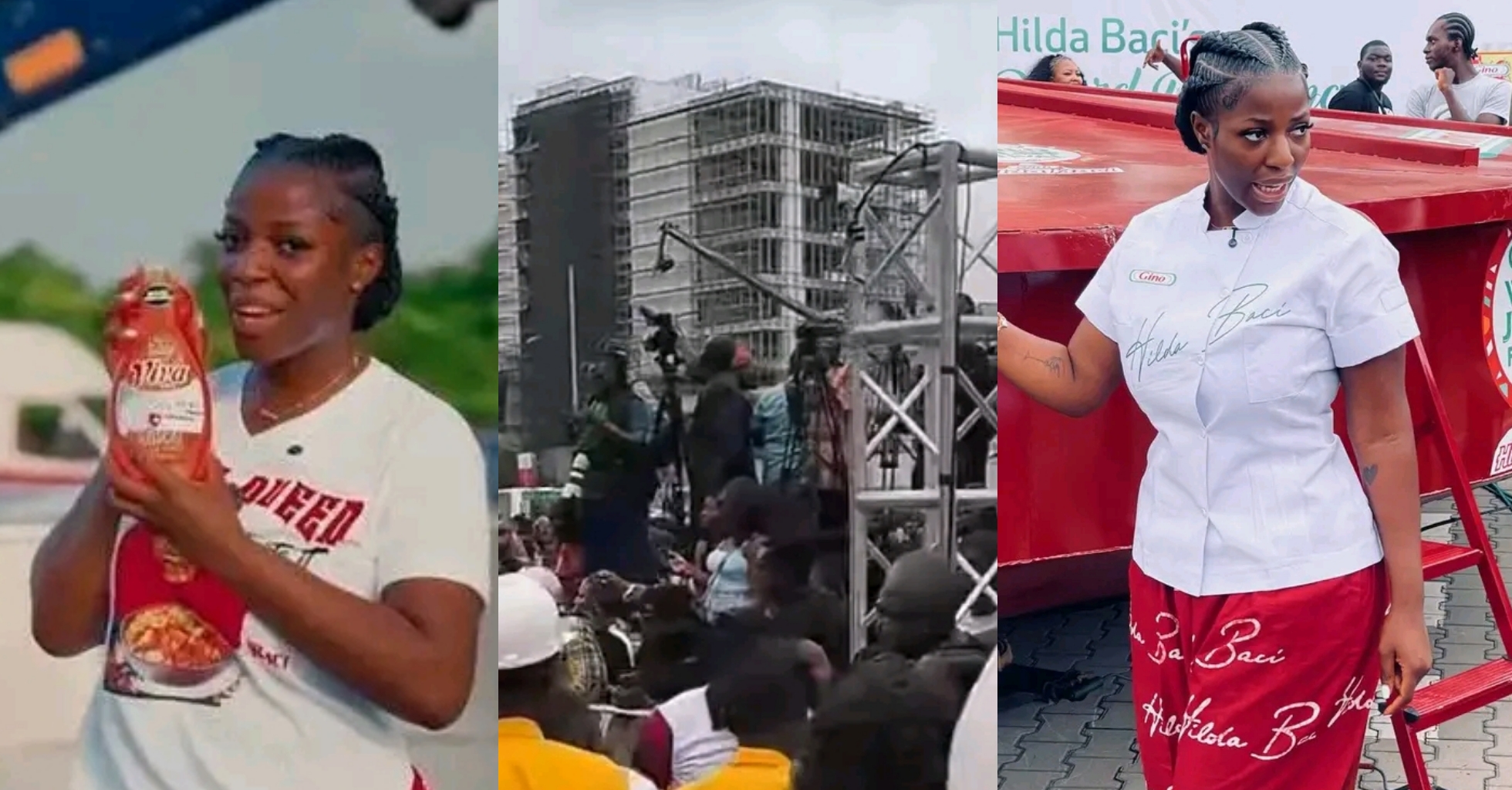 Massive crowd at Hilda Baci’s world’s largest jollof cook-off raises eyebrows