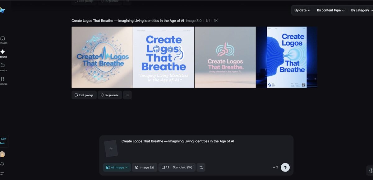 Create Logos That Breathe — Imagining Living Identities in the Age of AI