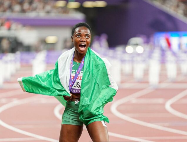 'It's been God' Amusan after World Championships silver medal