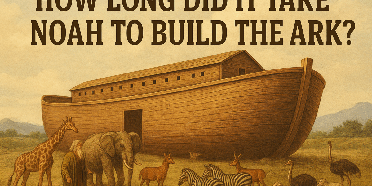 how long did it take noah to build the ark