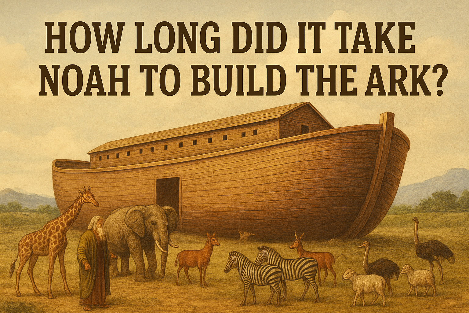 how Long Did it Take Noah to Build the Ark?