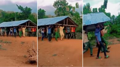 Drama as man removes roof he built for girlfriend’s father after she broke up with him