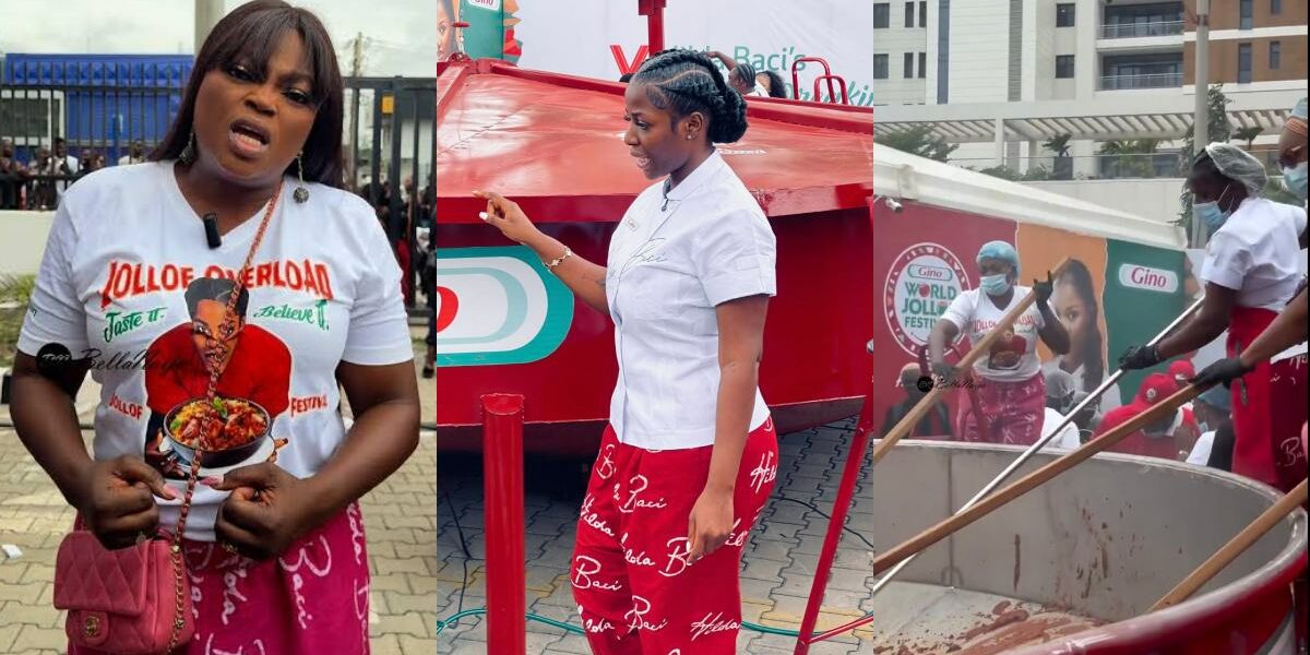 Funke Akindele joins Hilda Baci to cook during record attempt, wins hearts