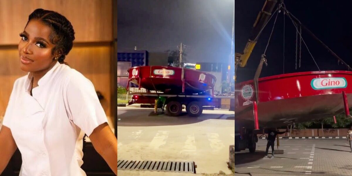 Hilda Baci’s giant pot lands ahead of world’s biggest jollof rice cook-off