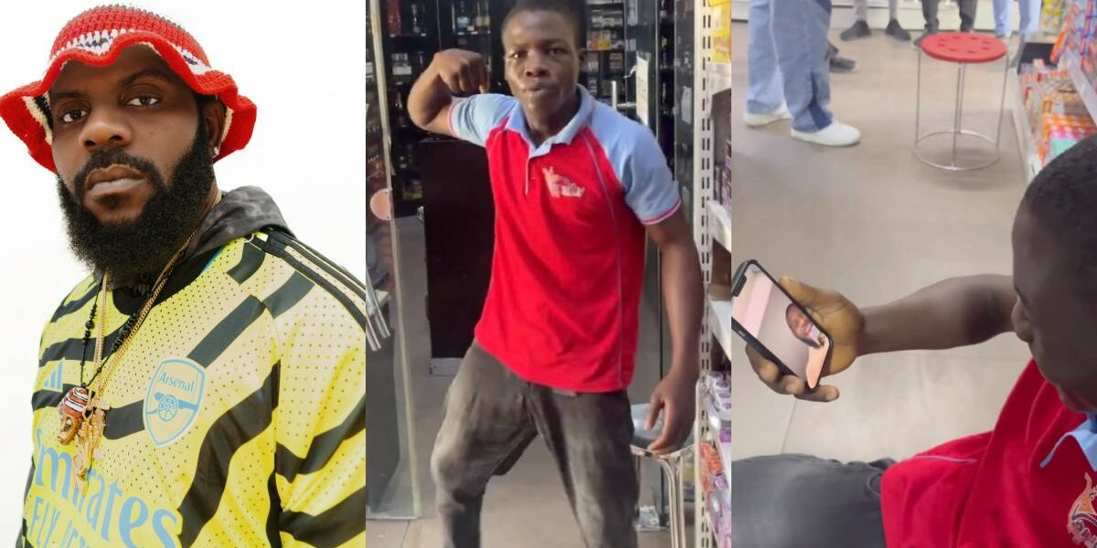 Odumodublvck surprises sales boy with N500K after viral freestyle