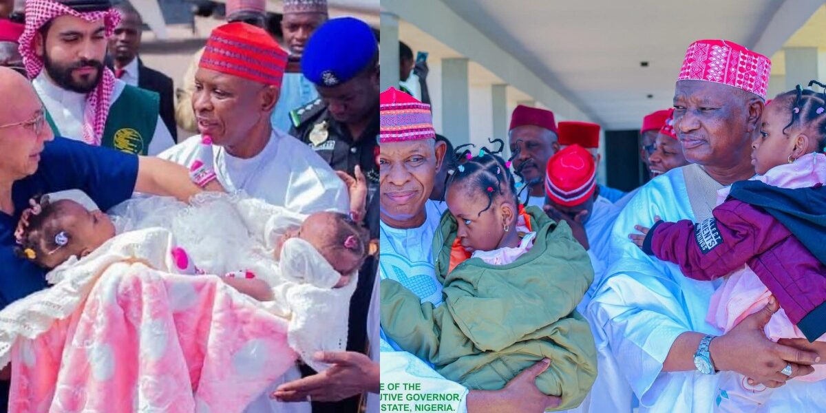 Kano conjoined twins return home after successful surgery in Saudi Arabia