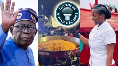 Tinubu hails Hilda Baci as she completes attempt at largest pot of jollof rice