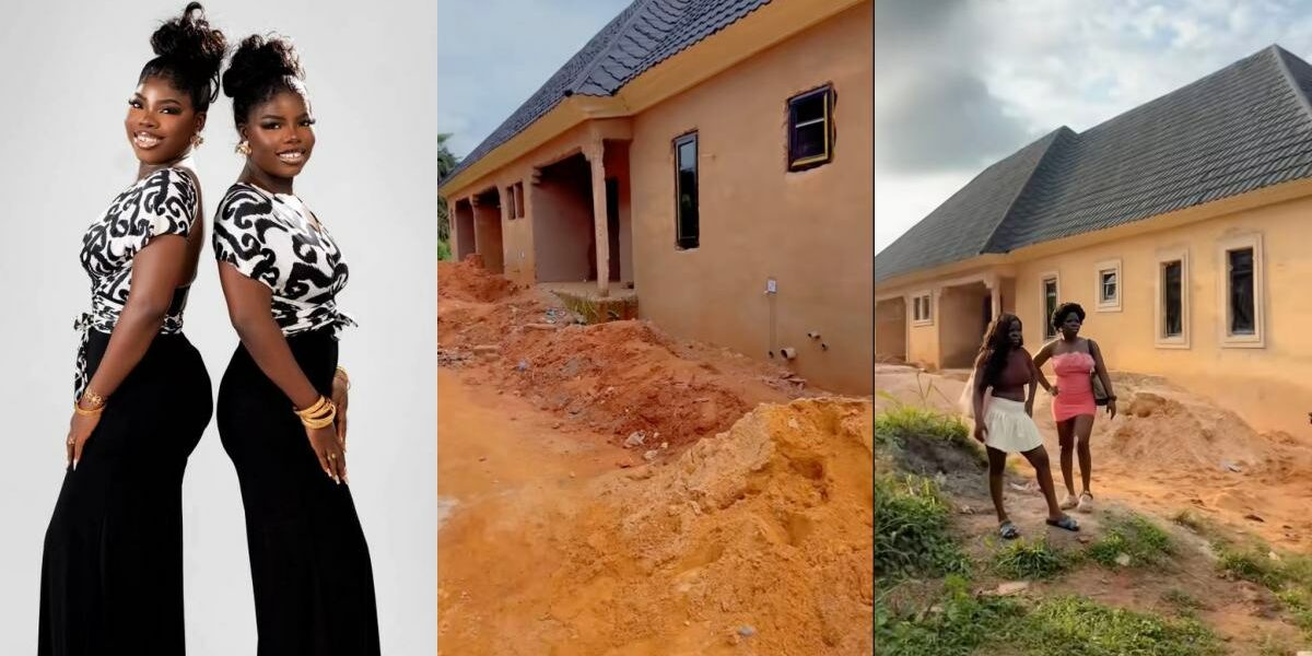 "2 keys, 2 homes" — Twin sisters celebrate as they complete their houses