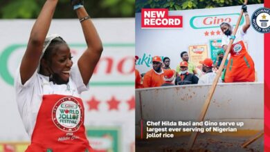 Hilda Baci awarded Guinness World Record for largest serving of jollof rice
