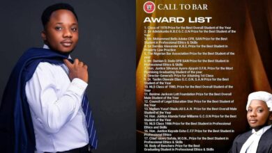 Benedict Ater shines at call to bar, bags 18 awards at Law School