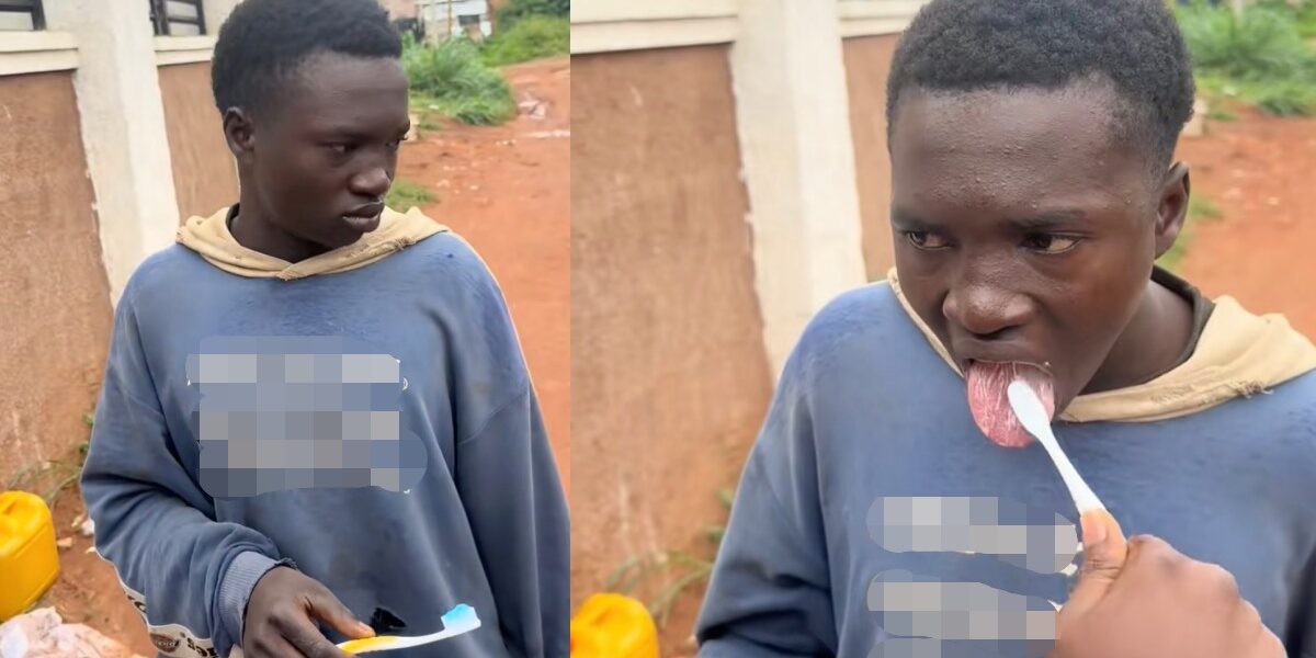 Ekpoma boys force bike man to brush over alleged bad breath