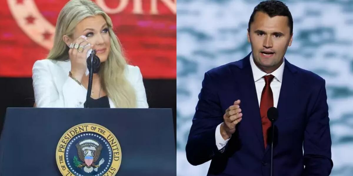 Charlie Kirk's wife delivers emotional speech, forgives suspect