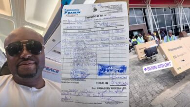 Isreal DMW splashes N7.3m on Tv sets, flies them from Lagos to Benin