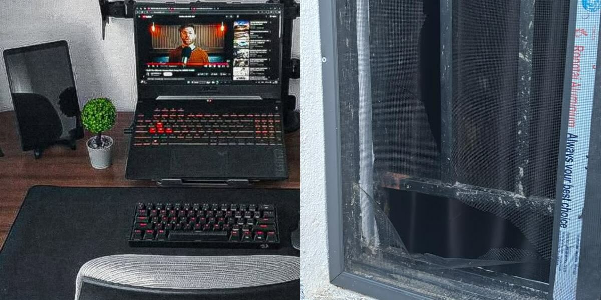 Man weeps as thieves steal phone, laptop and tablet while he slept