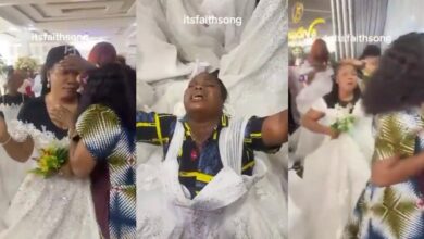 Drama in church as single women dress like brides to pray for husbands