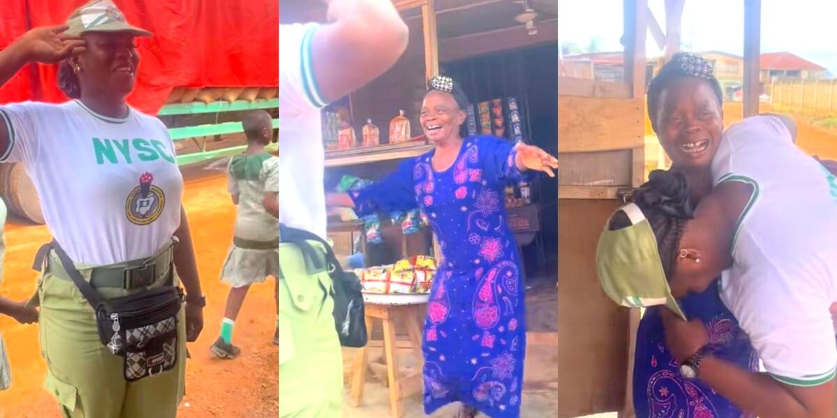 Grandmother sheds tears as granddaughter honours her after NYSC