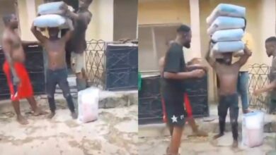 Tragedy as man atempts to lift four bags of cements