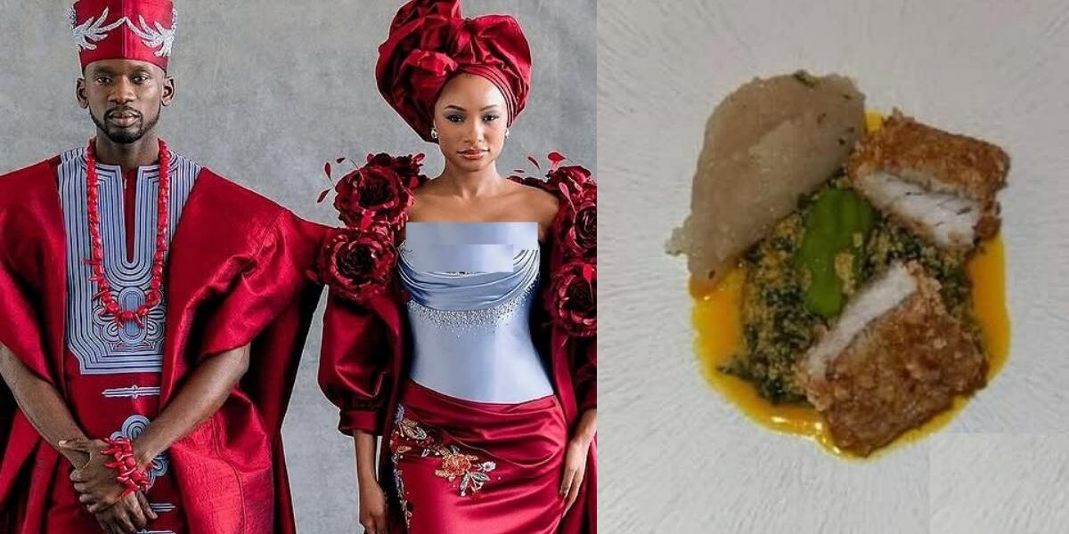 Speculations as Mr Eazi shares size of meal after marriage