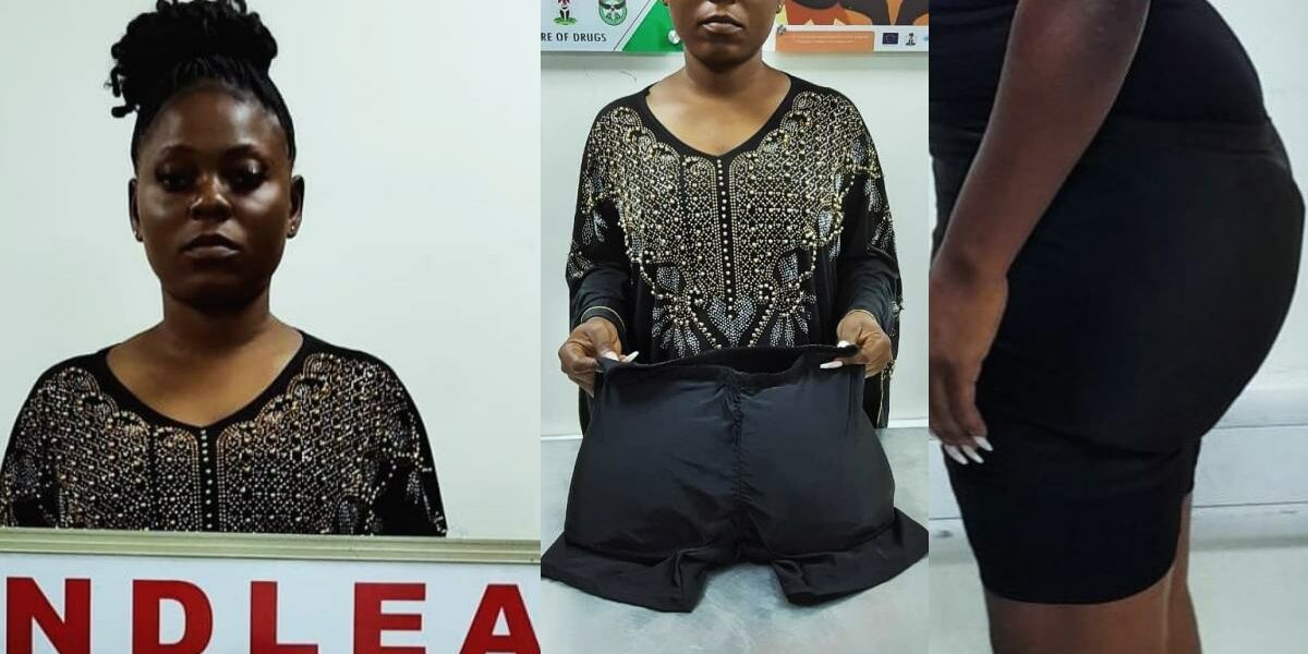 NDLEA arrests businesswoman with meth hidden in bum pad