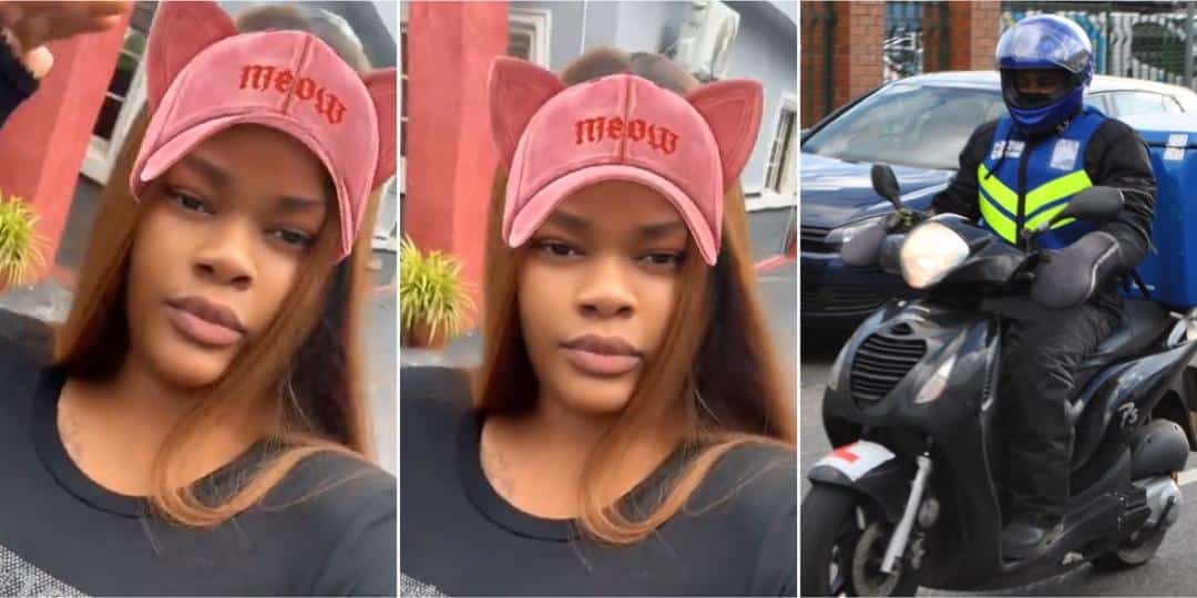 Lady shocked as she sees brilliant ex-classmate delivering her package as dispatch rider