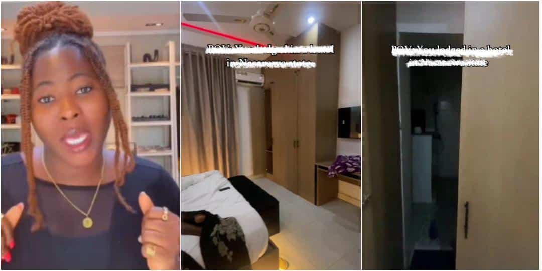 Lady shocked as ‘wardrobe’ in Nasarawa hotel turns out to be toilet door