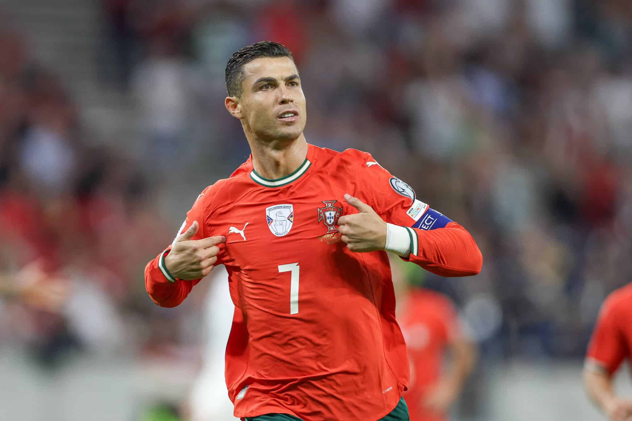Ronaldo nets brace, breaks record as Portugal held by Hungary