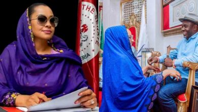 After 6-month suspension, emotional moment Senator Natasha kneels to thank husband for his support