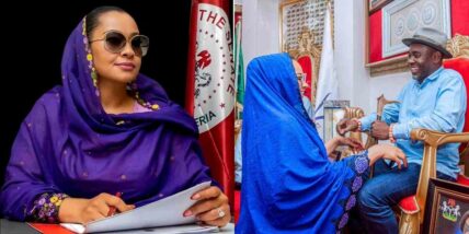 After 6-month suspension, emotional moment Senator Natasha kneels to thank husband for his support