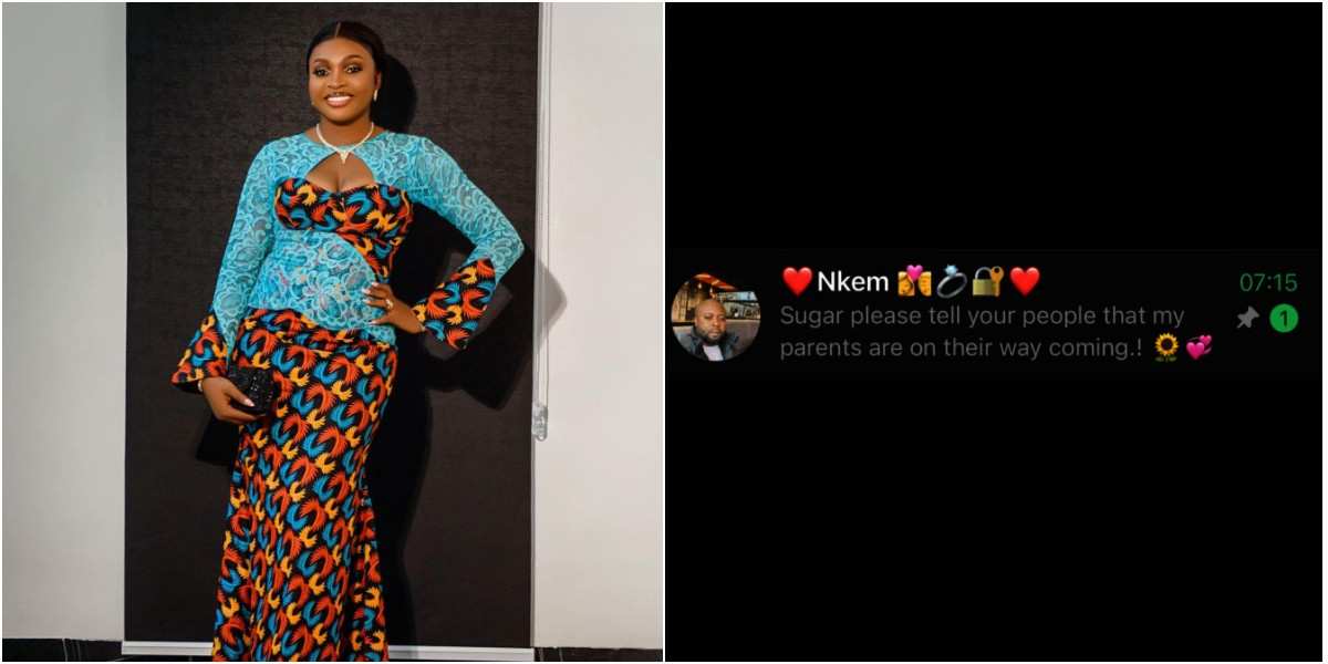 "Tell your people…" - Lady shares message she received from her fiancé before their wedding