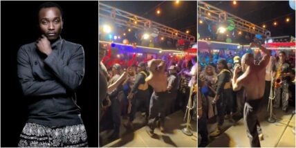 “Is he okay?” - Brymo’s unusual stage appearance in Osogbo causes buzz online