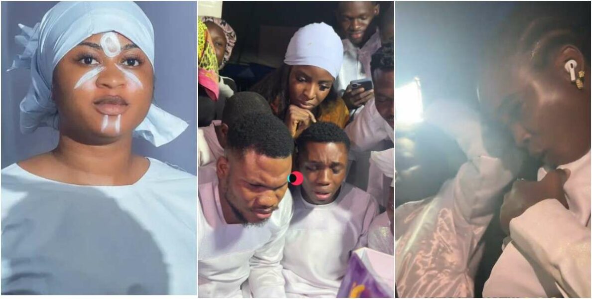 Video of Celestial church praying for Imisi to win during BBNaija finale trends online