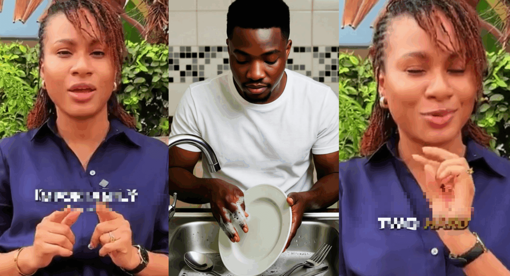 "Great men don't do house chores" - Lady sparks reactions on social media