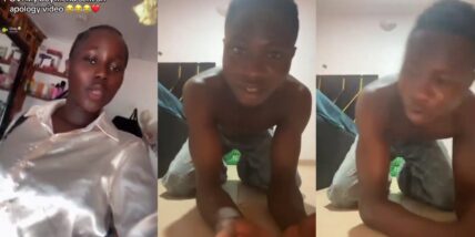 ‘If he’s not like this, leave him fast’ – Lady shares video of her man apologising