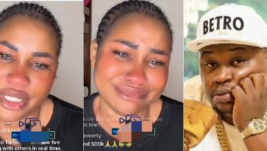 "I'm tired" – Cubana Chief Priest's alleged baby mama tears up
