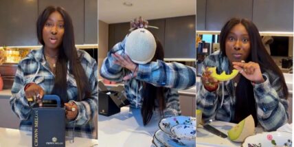 Tolani Otedola receives N300K Japanese crown melon