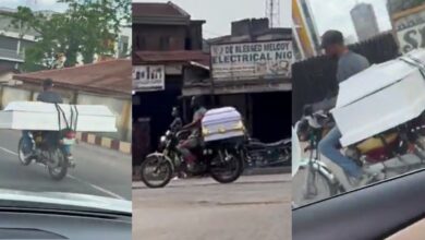 Coffin on okada? Viral video leaves Nigerians in shock