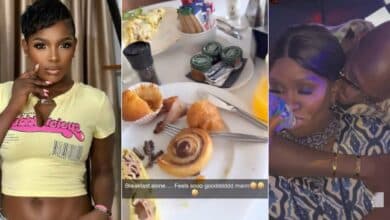 “Breakfast alone feels so good” – Annie Idibia shares following posts of 2Baba, Natasha spending time in UK