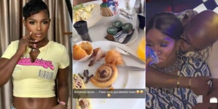 “Breakfast alone feels so good” – Annie Idibia shares following posts of 2Baba, Natasha spending time in UK