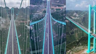 China opens world highest bridge standing over 2,000 feet above river